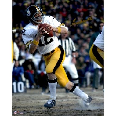 Terry Bradshaw Pittsburgh Steelers Fanatics Authentic Autographed 16" x 20" White Jersey Photograph