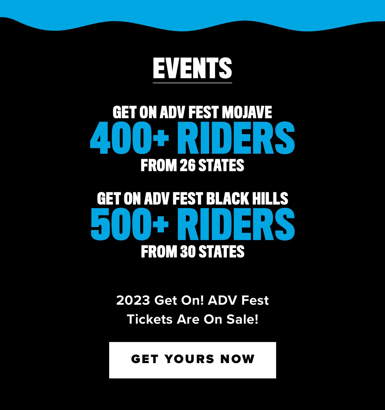 Get on ADV Fest Mojave & Black Hills 