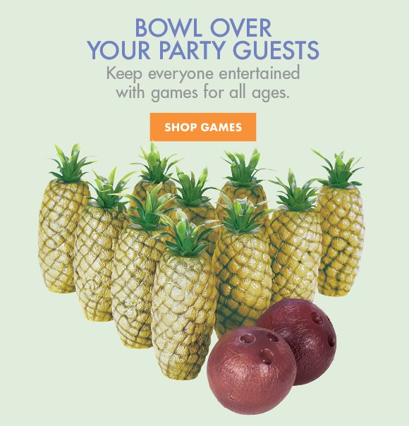 Bowl Over Your Party Guests | Keep everyone entertained with games for all ages. | SHOP GAMES