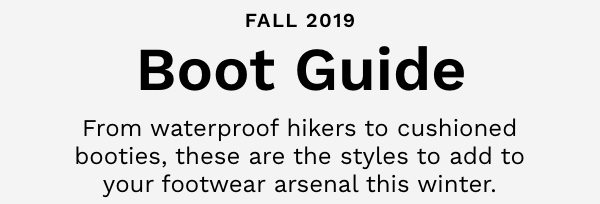 Cole Haan | Fall 2019 | Boot Guide