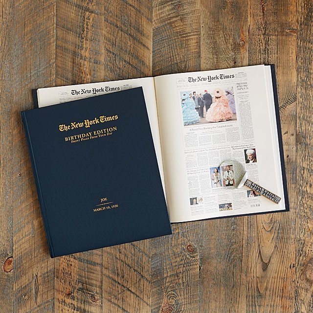 New York Times Premium Custom Birthday Book