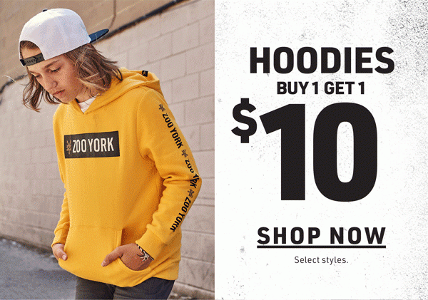 zoo york yellow hoodie