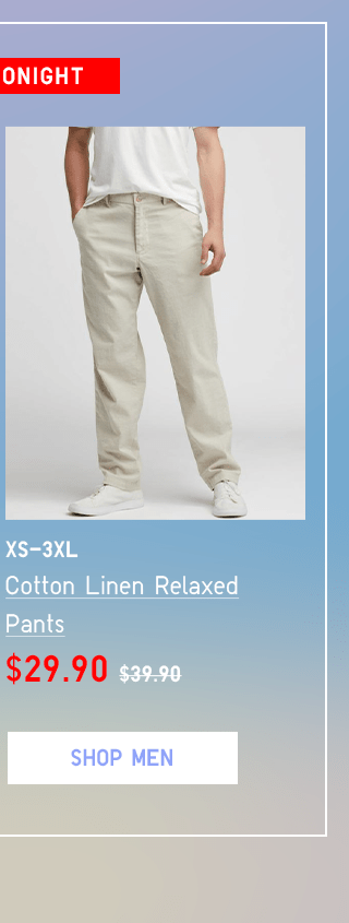 BODY11 - MEN COTTON LINEN RELAXED PANTS