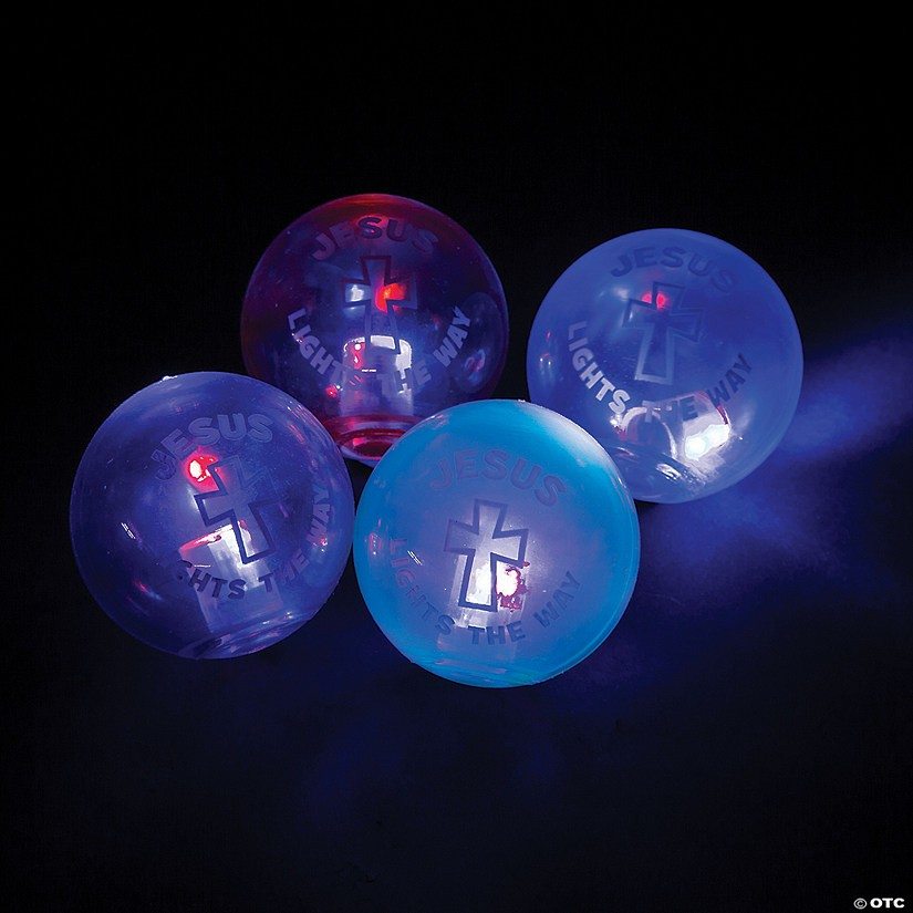 Jesus Lights the Way Flashing Bouncy Balls