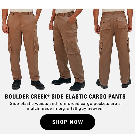 Side-Elastic Cargo Pants
