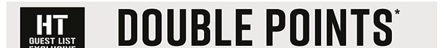 Double Points now thru Sunday