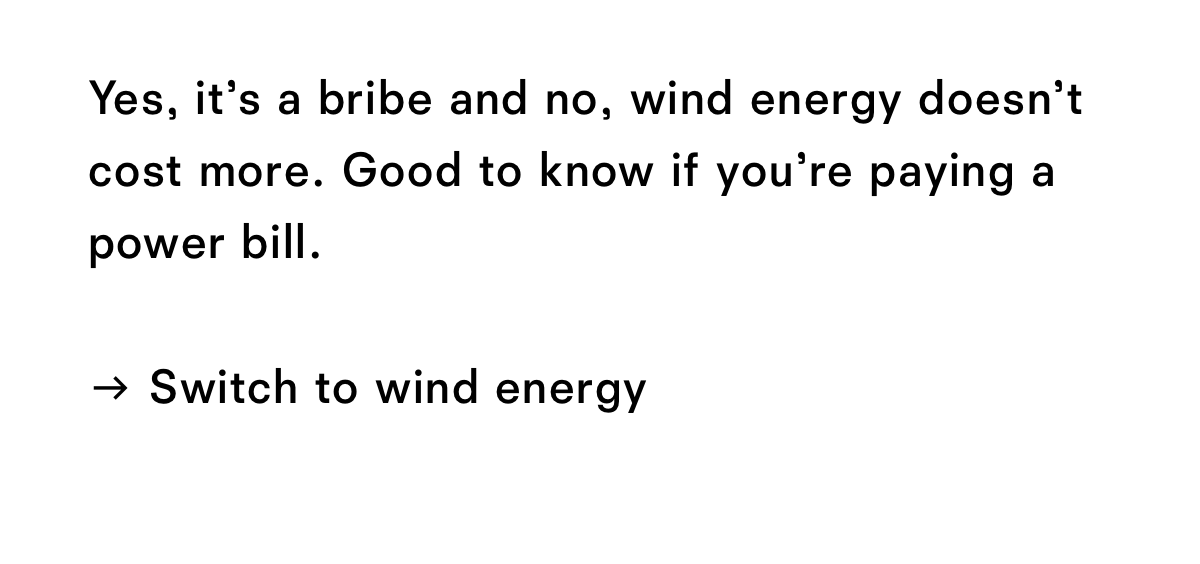 Good to know if you're paying a power bill