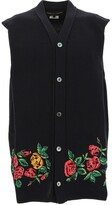Floral Intarsia Knitted Cardigan