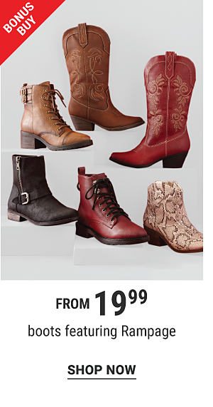 Bonus Buy - Boots featuring Rampage from $19.99. Shop Now.