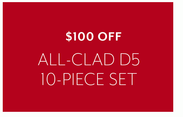 All-Clad D5 Brushed Stainless Steel 10-Piece Set