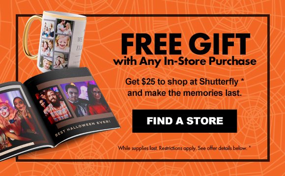 Free Gift With Any In-Store Purchase | FIND A STORE