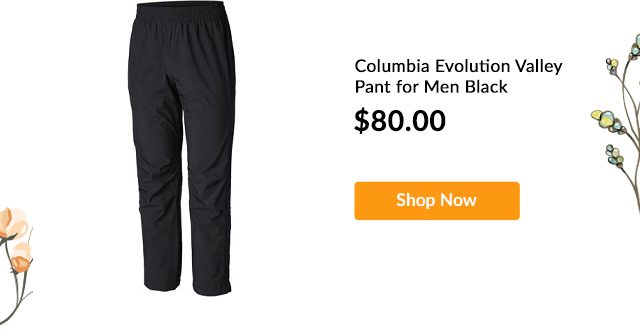 Columbia Evolution Valley Pant for Men Black