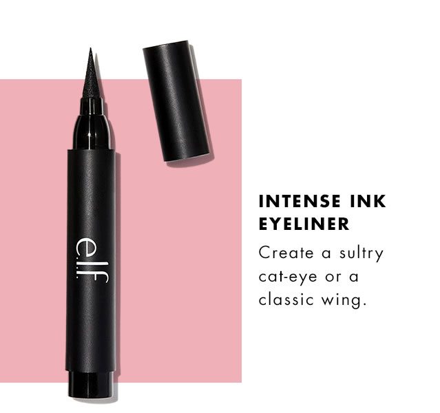 Intense Ink Eyeliner. Create a sultry cat-eye or a classic wing.