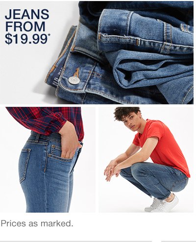 Jeans from $19.99*