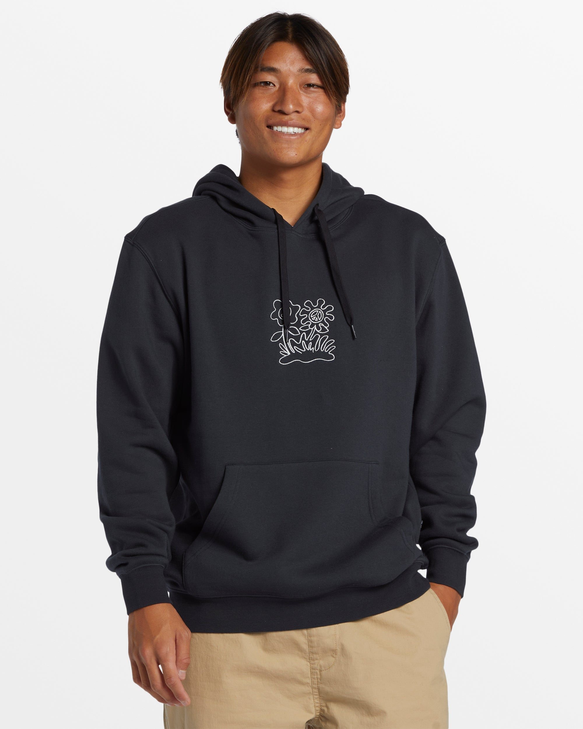 Image of Graphic Mix Hoodie - Black