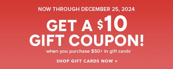 Get a $10 Gift Coupon