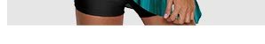 Ombre Print Wide Strap Swimdress and Shorts 