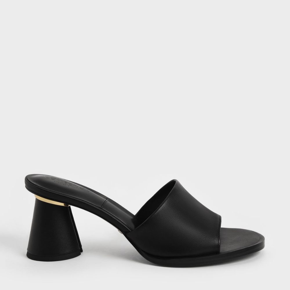 Medina Cylinder Heel Mules