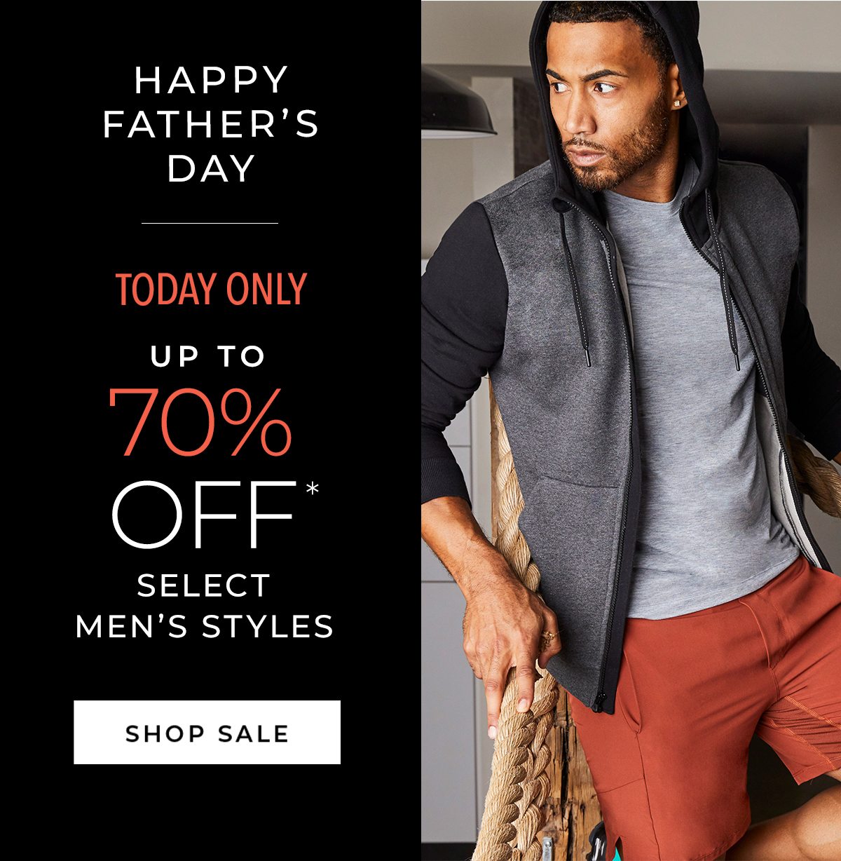 Happy Father's Day - Today Only Up to 70 Percent Off Select Men's Styles