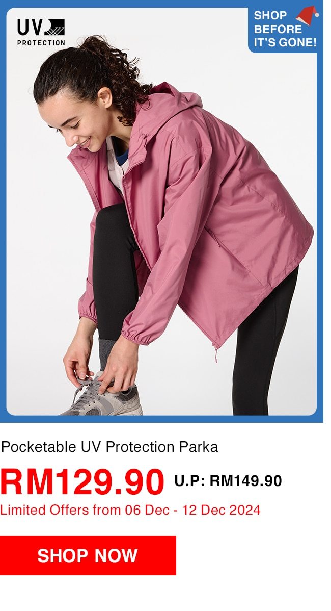 Pocketable UV Protection Parka