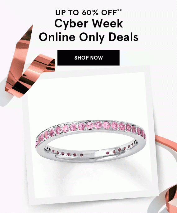Up to 60% Off Cyber Week Online Only Deals