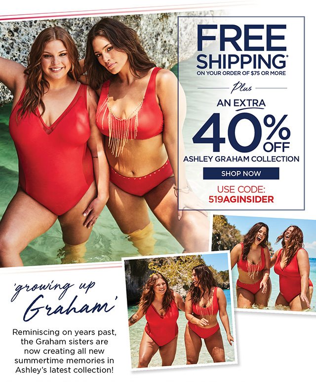 Free Shipping plus Extra 40% Off Ashley Graham