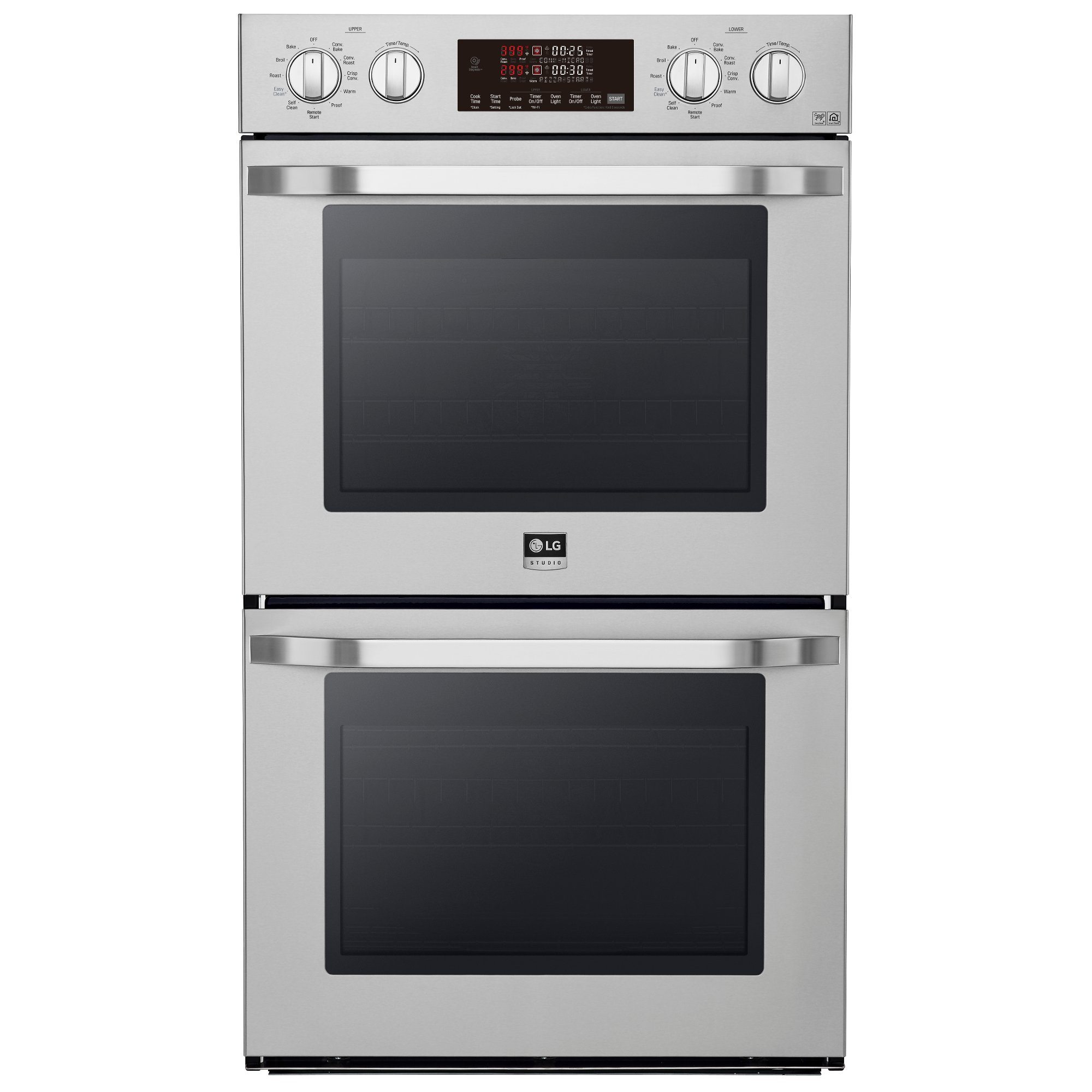 LG Studio 30 Inch Smart Double Wall Oven with Convection - 9.4 cu. ft. Stainless Steel