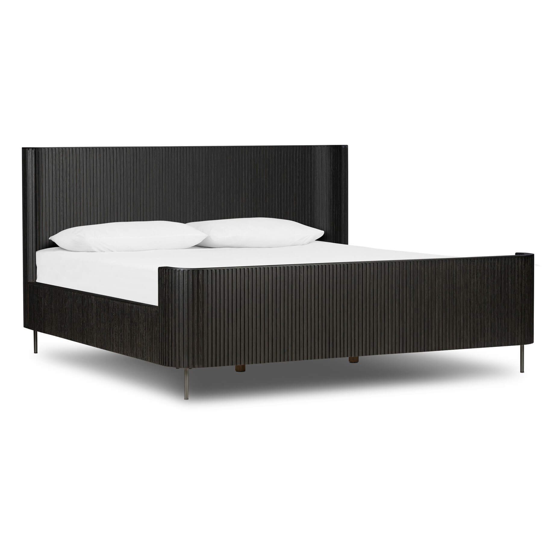 Image of Fletcher Bed, Distressed Black