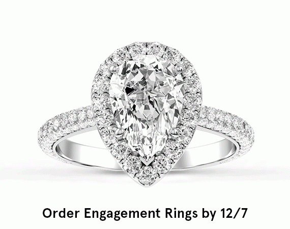 Order Personalized Engagement Rings by 12/7