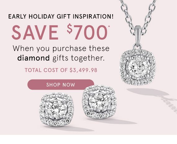 Save $700 When You Purchase these Diamond Gifts Together