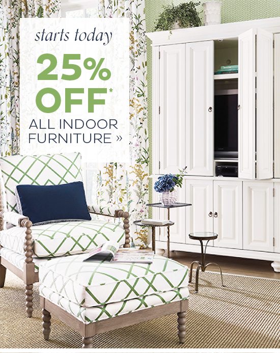 25% Off All Indoor Furniture