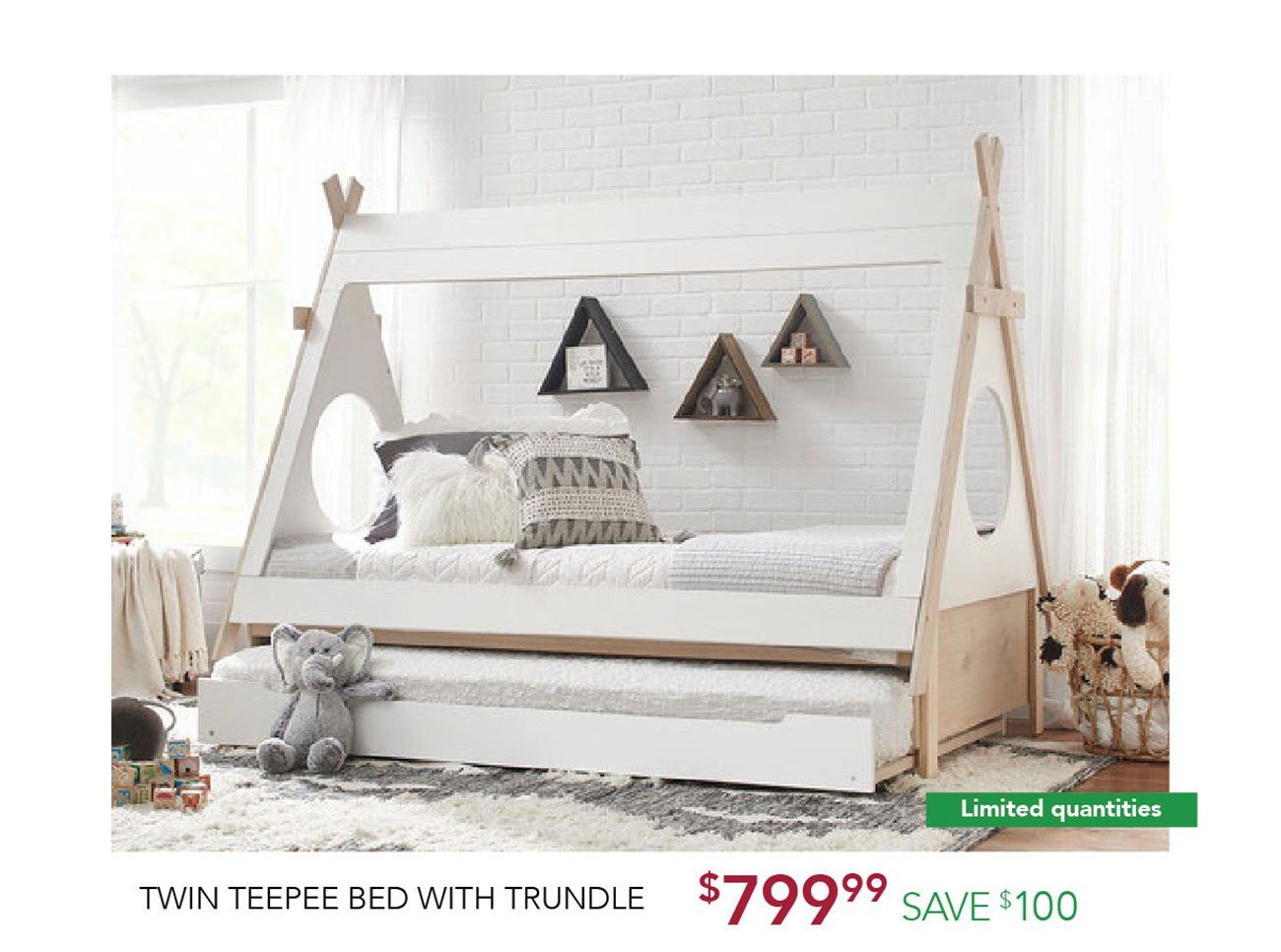 Twin-teepee-bed