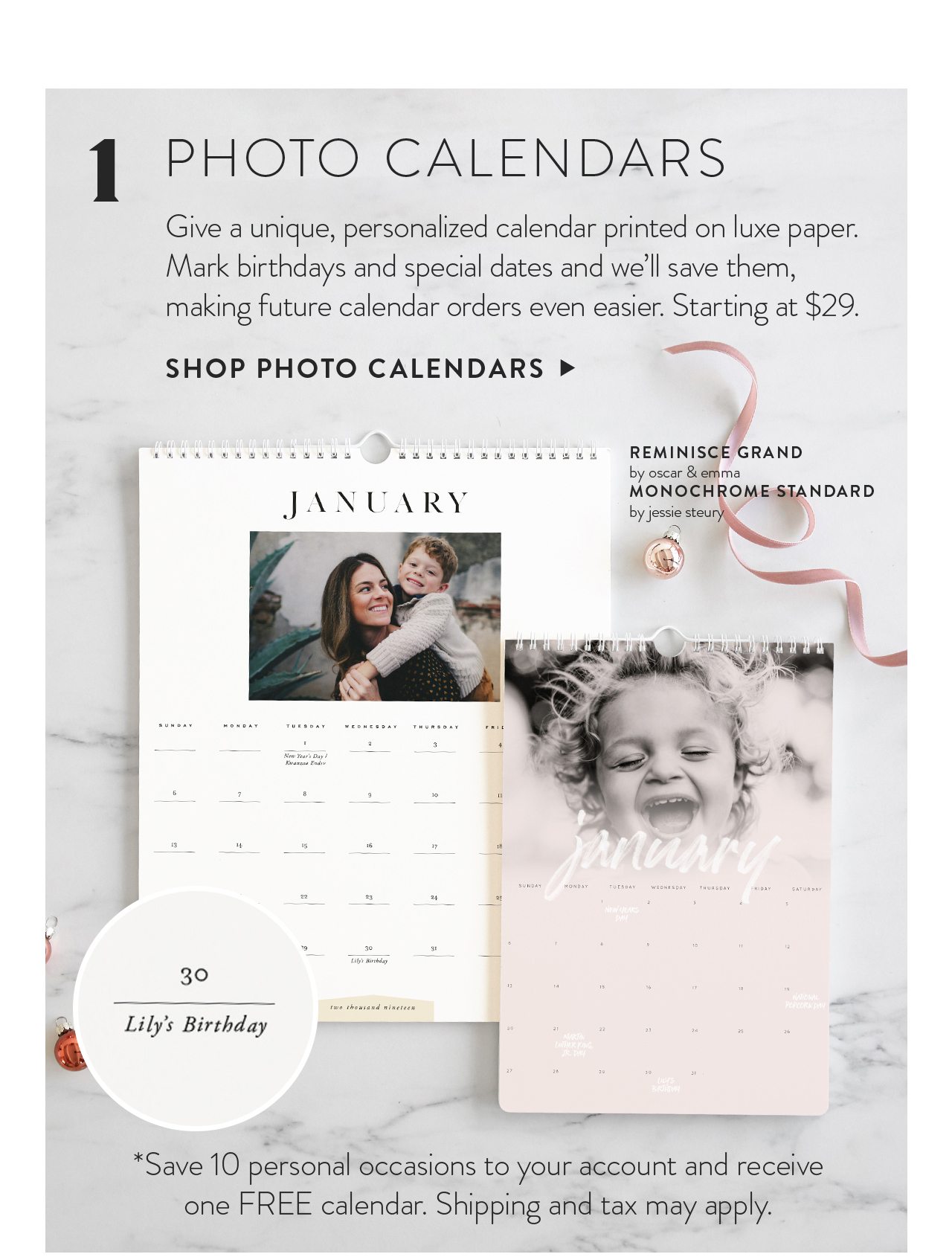 Shop Photo Calendars