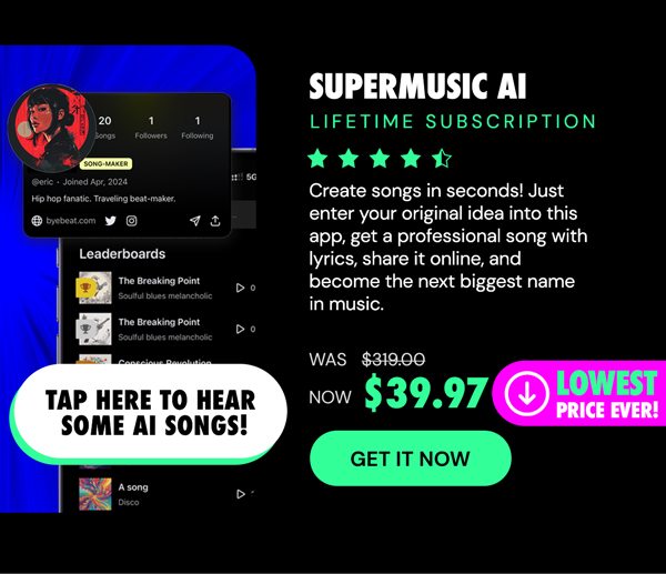 Supermusic AI: Lifetime Subscription