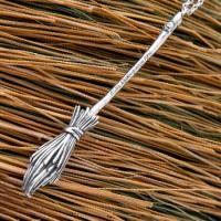 Hocus Pocus Broom Necklace (Disney) Jewelry by RockLove