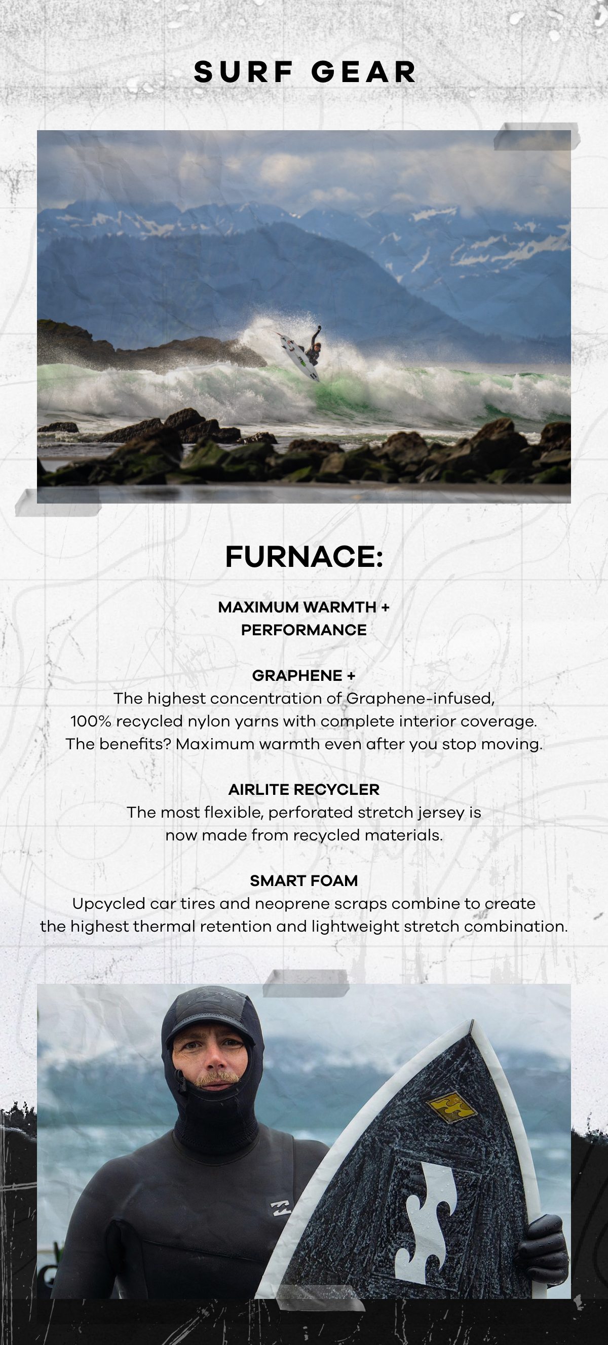 The Billabong Furnace Wetsuits