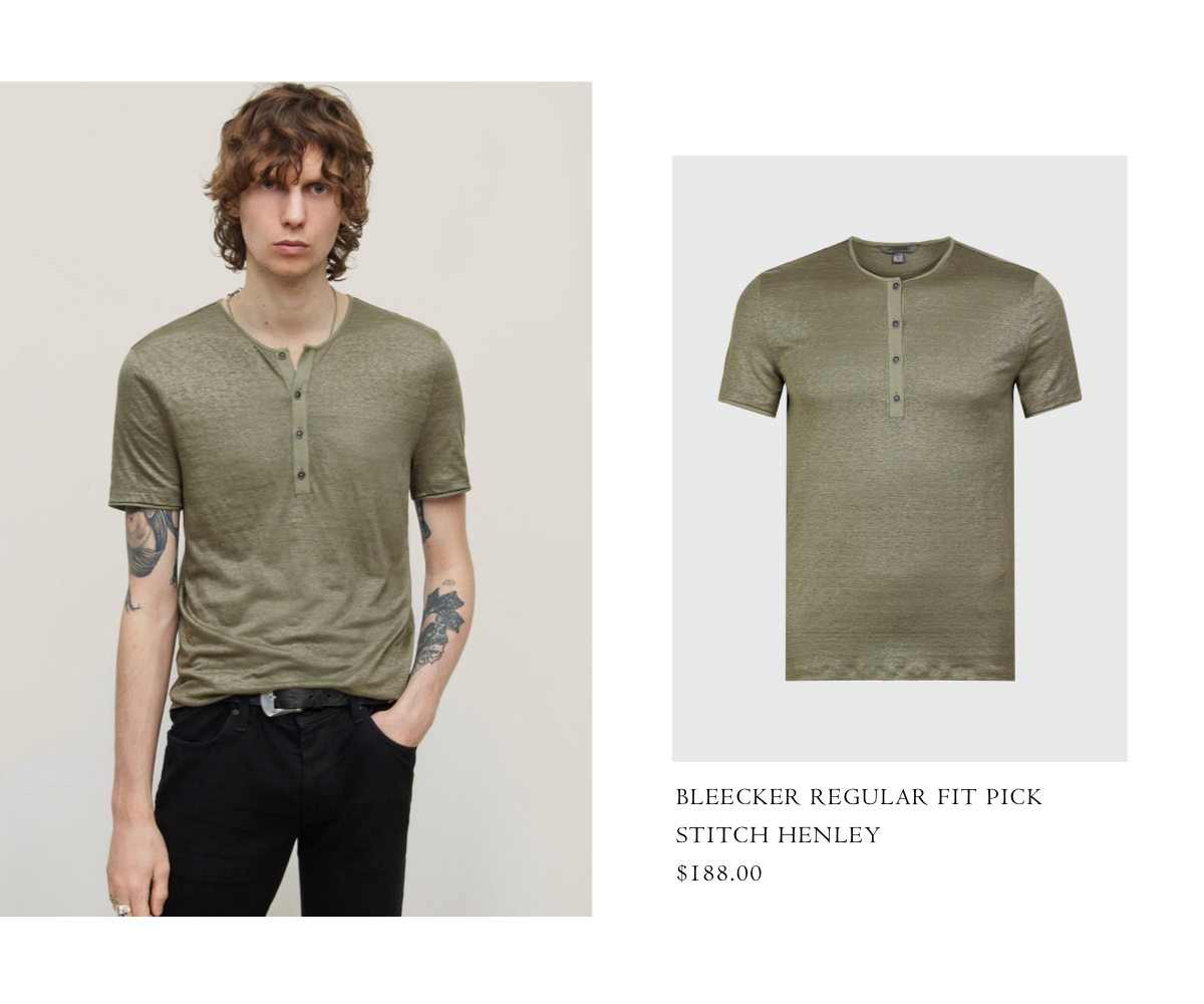 BLEECKER REGULAR FIT PICK STITCH HENLEY