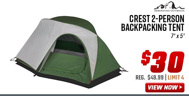 American Outback Crest 2-Person Backpacking Tent