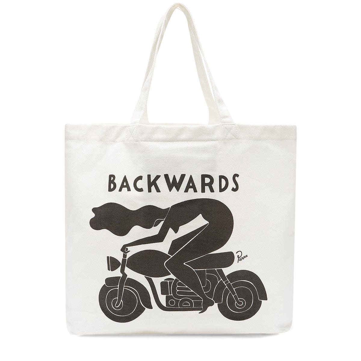 BACKWARDS TOTE BAG