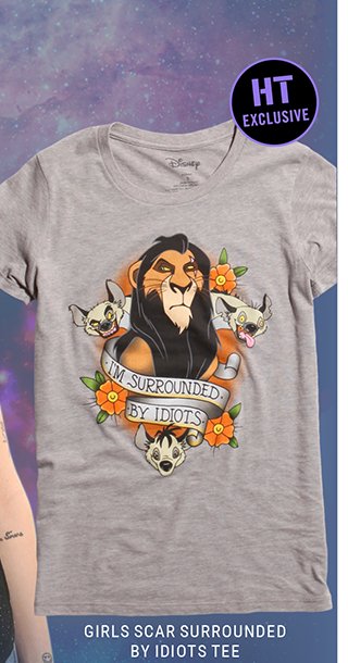 Girls Scar Surrounded by Idiots Tee