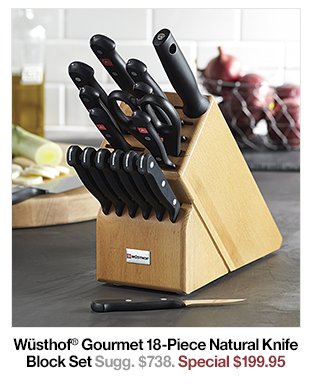 Wusthof 18 Piece Natural Knife Block