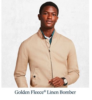 GOLDEN FLEECE LINEN BOMBER