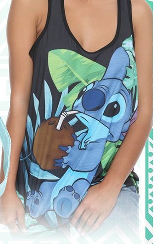 Lilo and Stitch Coconut Chiffon Tank Top