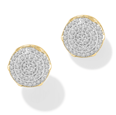 Men's Diamond Earrings 1/4 ct tw 10K Yellow Gold