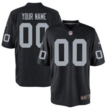 Oakland Raiders Nike Custom Game Jersey - Black