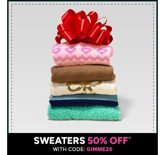 50% off Sweaters