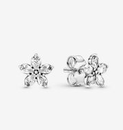 Sparkling Snowflake Stud Earrings