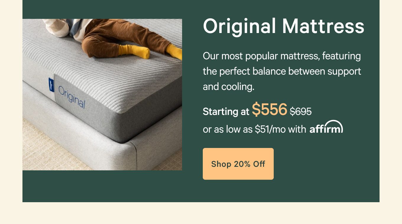 Original Mattress - starting at $556