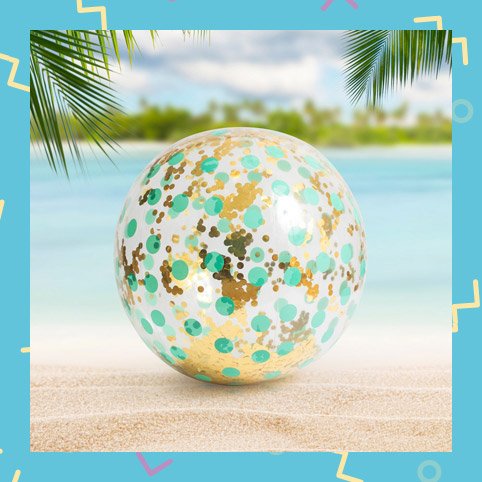 Giant Glitter Beach Ball