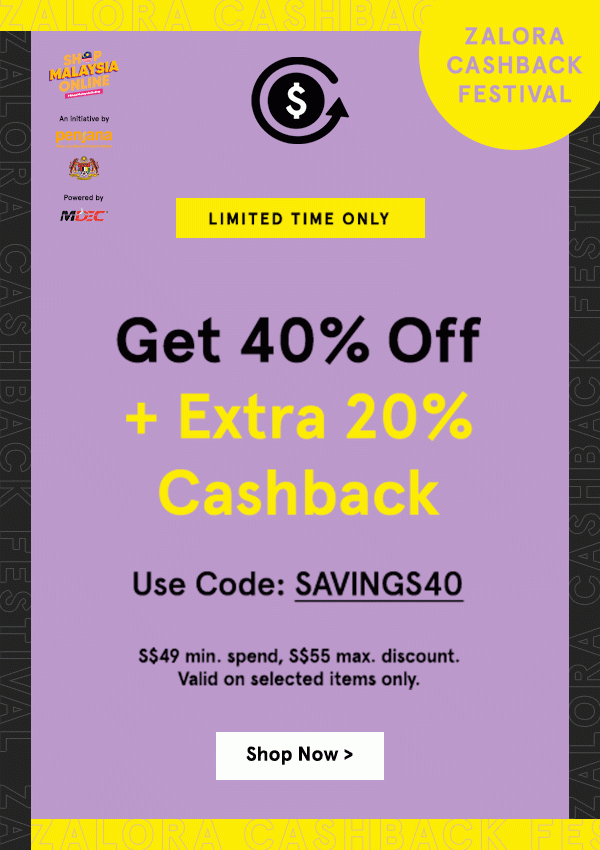 Ends 6PM 40 OFF 20 CASHBACK ZALORA Email Archive